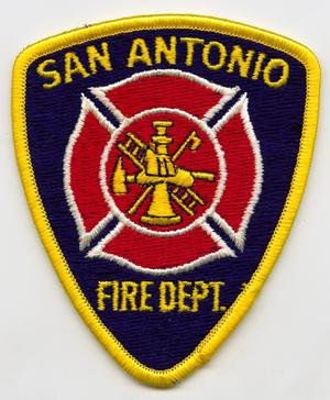 Vintage San Antonio TX Fire Dept Patch Sew On Shoulder Patch