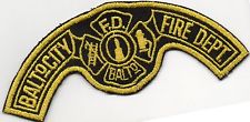 Vintage Baltimore City MD Fire Dept Patch Sew On Shoulder Patch