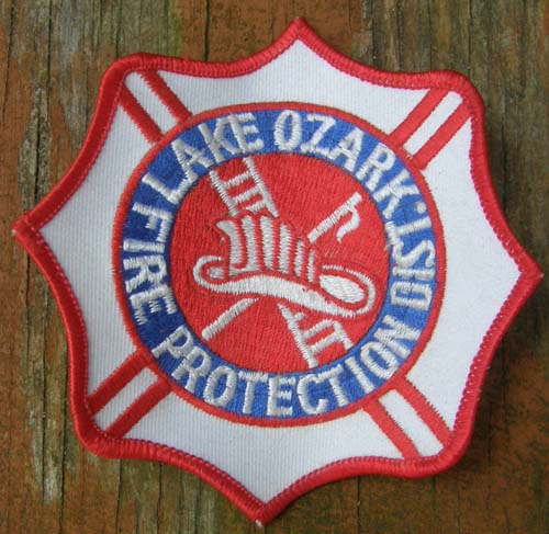Vintage Lake Ozark MO Fire Dept Patch Sew On Shoulder Patch