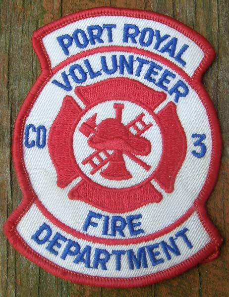 Vintage Port Royal Volunteer Fire Dept Patch Sew On Shoulder Patch