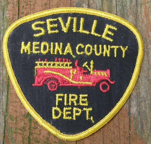 Vintage Seville Medina County OH Fire Dept Patch Sew On Shoulder Patch