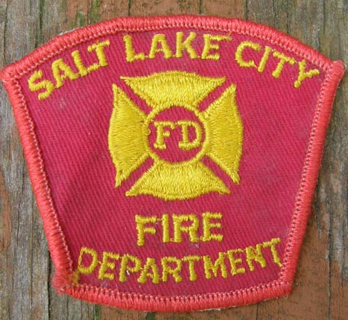 Vintage Salt Lake City UT Fire Dept Patch Sew On Shoulder Patch