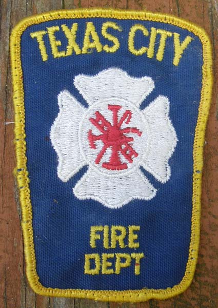 Vintage Texas City TX Fire Dept Patch Sew On Shoulder Patch