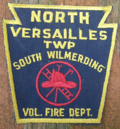 Vintage North Versailles TWP South Wilmerding PA Volunteer Fire Dept Patch Sew On Shoulder Patch