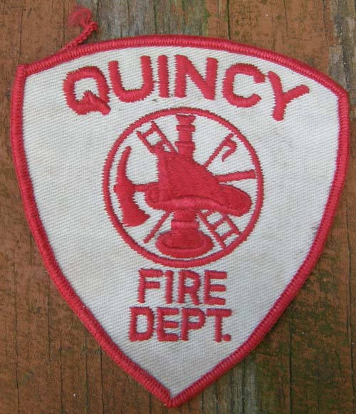 Vintage Quincy MA Fire Dept Patch Sew On Shoulder Patch