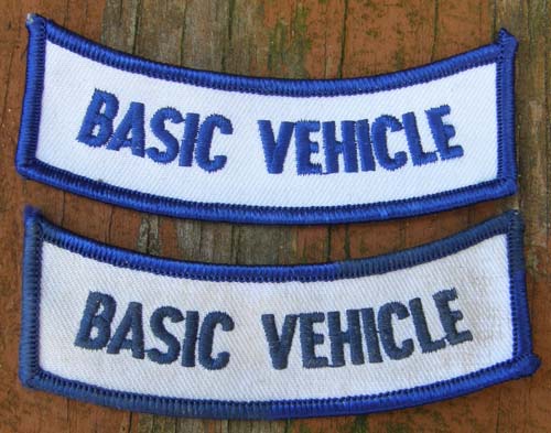 Vintage Basic Vehicle Bar Patch EMS Fire Dept Patch Sew On Shoulder Patch