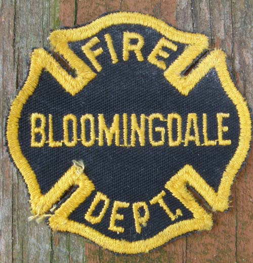 Vintage Bloomingdale IL NJ Fire Dept Patch Sew On Shoulder Patch