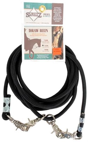 Schutz Brothers Draw Reins Firm Poly Cord Draw Reins with Snaps