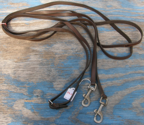 Leather Draw Reins with Snaps English Draw Reins Snap Ends