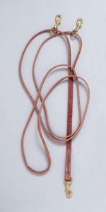 Harness Leather Draw Reins with Snaps