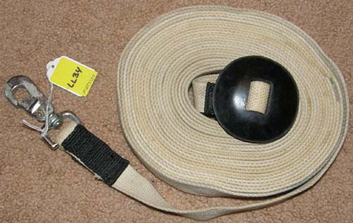 Extra Long Cotton Web Lunge Line with Snap XL Longe Line Rubber Stop