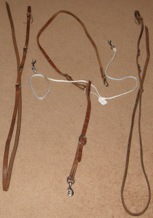 Weaver Harness Leather German Martingale Set Western Martingale Headsetter Head Setting Aide