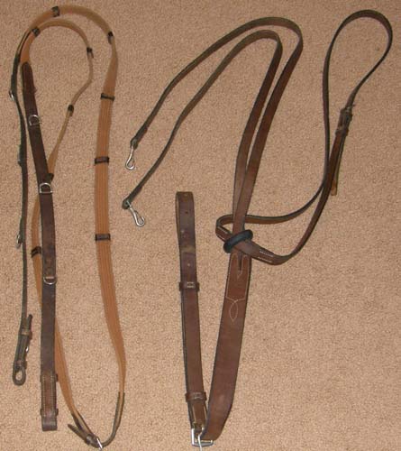 Crosby? Crump? German Martingale with Reins Headsetter Head Setting Aide