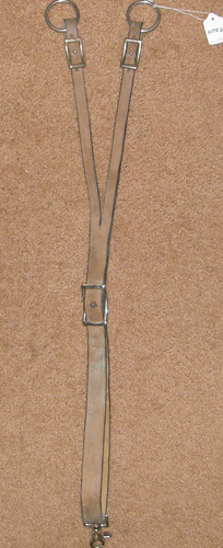 Leather Training Fork Western Running Martingale