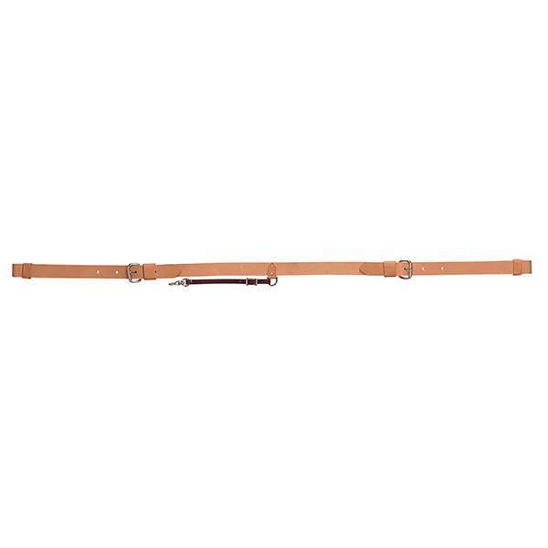 Weaver Single Ply Leather Back Cinch with Billet Straps 1 3/4" Wide Flank Strap Western Rear Cinch 36" Back Girth Lt Oil Chestnut Honey
