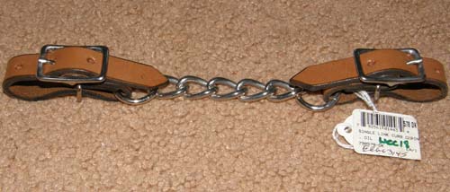 Western Leather Curb Chain Western Chin Strap Single Large Link Chain