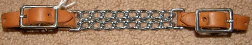 Western Leather Curb Chain Western Chin Strap Double Link Chain Lg Horse Draft