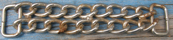 Western Curb Chain Double Flat Link Replacement Chain