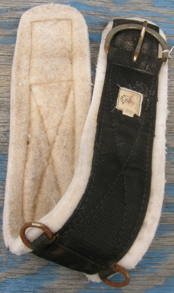 Big Horn Tuffy Cowboy Tuff Felt Lined Deluxe Super Cinch Nylon Western Girth Western Cinch 32" Black