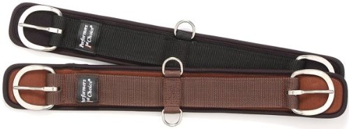 Tough 1 Mini Air Flow Waffle Weave Western Girth 2 Part Neoprene Western Cinch 18" 22" Black