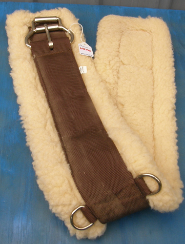 Showman 34” Fleece Western Girth Western Cinch Double Roller Buckle