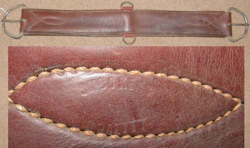 Smuckers Leather Western Girth Western Cinch 30” Russet Brown