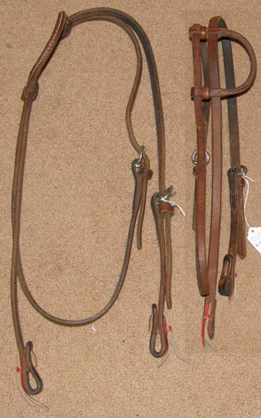 Reinsman Sliding One Ear Western Headstall Sliding Ear Western Bridle Brown Harness Leather Horse