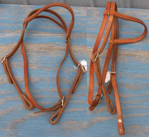 Browband Western Headstall Lt Oil Headstall Western Bridle Cob/Horse