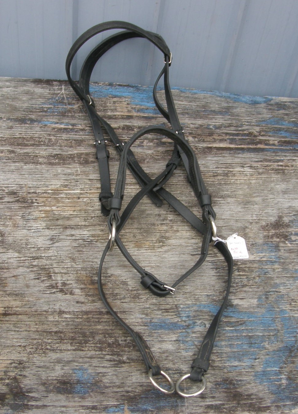 Beta Biothane Bitless Bridle Sidepull Bridle Synthetic Western Bridle Bio Western Headstall Synthetic English Bridle Black Cob/Horse