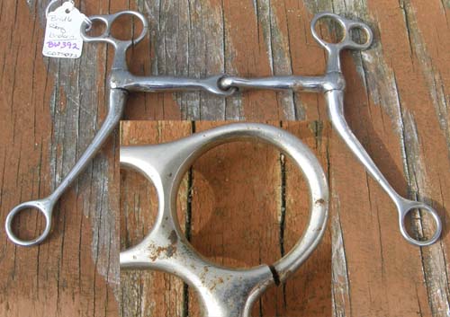 5" Tom Thumb Western Snaffle Breaking Bit Jointed Grazing Bit Decoration Only