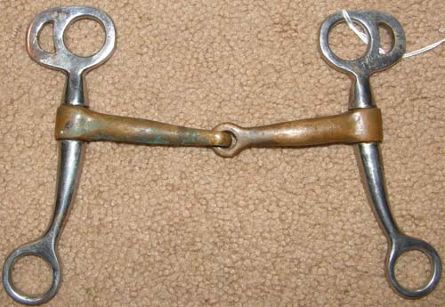 5 1/4” Copper Mouth Tom Thumb Jointed Training Snaffle Bit Western Breaking Bit