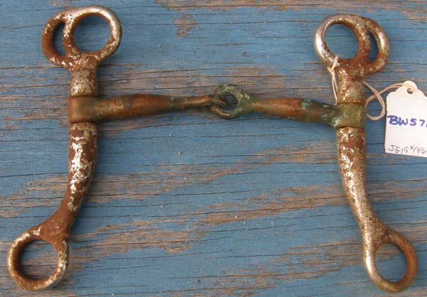 5” Copper Mouth Tom Thumb Jointed Training Snaffle Bit Western Breaking Bit