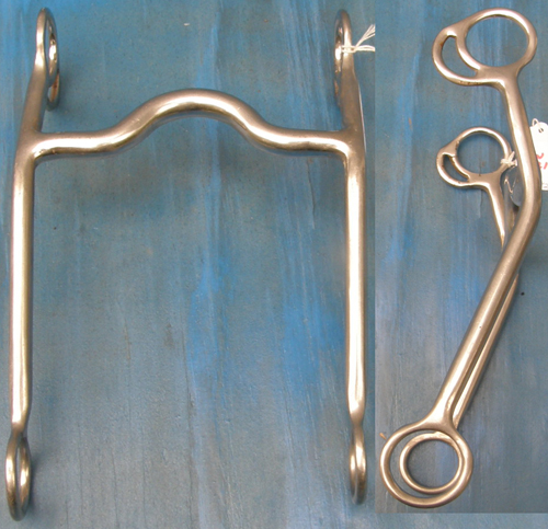 5" High Port Curb Bit Western Bit High Port Long Shank Curb Bit