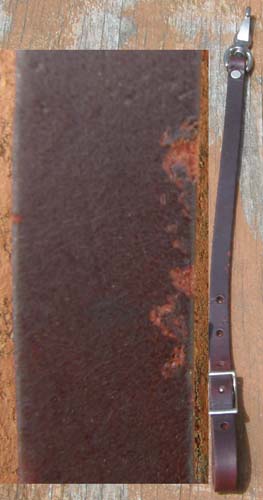 Auburn Leather Western Girth Western Cinch Connector Strap with Snap Latigo Leather