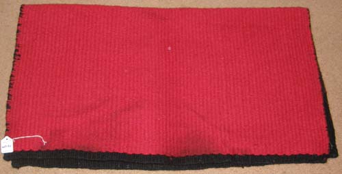Mayatex? Reversible San Juan Wool Western Saddle Blanket Single Fold Reversible Solid Color Woven Western Show Blanket Pad Red Black