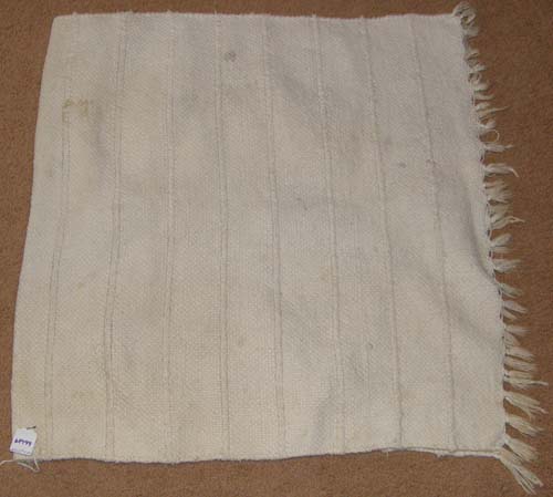 Solid Color Woven Western Blanket Western Saddle Blanket Off White Throw Rug