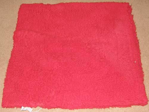 Fox Mountain Weavers Fleece Western Saddle Pad Cover with Snaps Western Pad Red 30x32