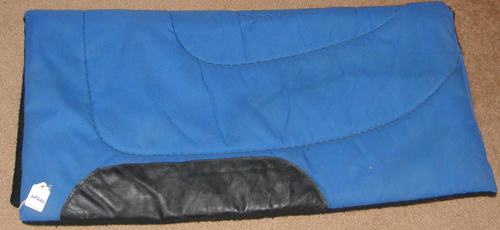 Square Western Saddle Pad Canvas Work Pad Felt Lined Western Pad Blue 30x30