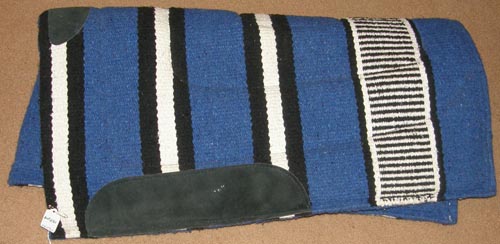 Mayatex? Navajo Blanket Style Western Saddle Pad Thick Saddle Pad Blue/Black/White 32x32