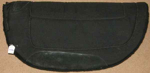 Toklat Cordura Round Back Pad Barrel Pad Fleece Lined Western Saddle Pad Endurance Saddle Pad Black