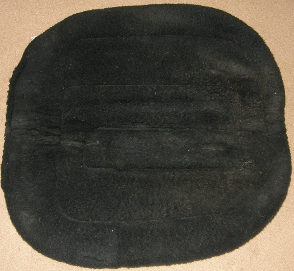Toklat Cordura Round Back Pad Barrel Pad Fleece Lined Western Saddle Pad Endurance Saddle Pad Black