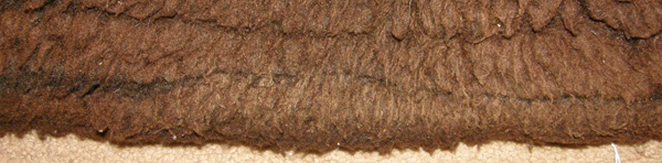 Fleece Western Saddle Pad Square Western Fleece Pad Brown 28x28