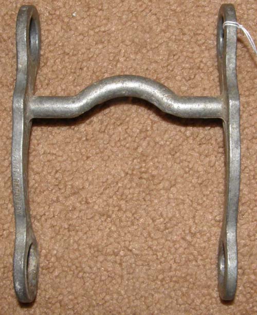 Vintage 4” Cast Aluminum Low Port Curb Bit Pony Curb Bit Western Curb Bit Fort Recovery