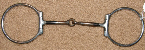 5” Sweet Iron Jointed Snaffle Off Set Dee Bit Offset D Snaffle Bit Western Snaffle Bit
