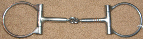 Robart Pinchless 5” Offset Dee Snaffle Bit Western Snaffle Copper Inlaid Offset D Ring Bit