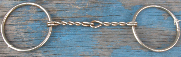 5" Twisted Wire Loose Ring Snaffle Bit Single Twisted Wire Snaffle Western Snaffle Bit