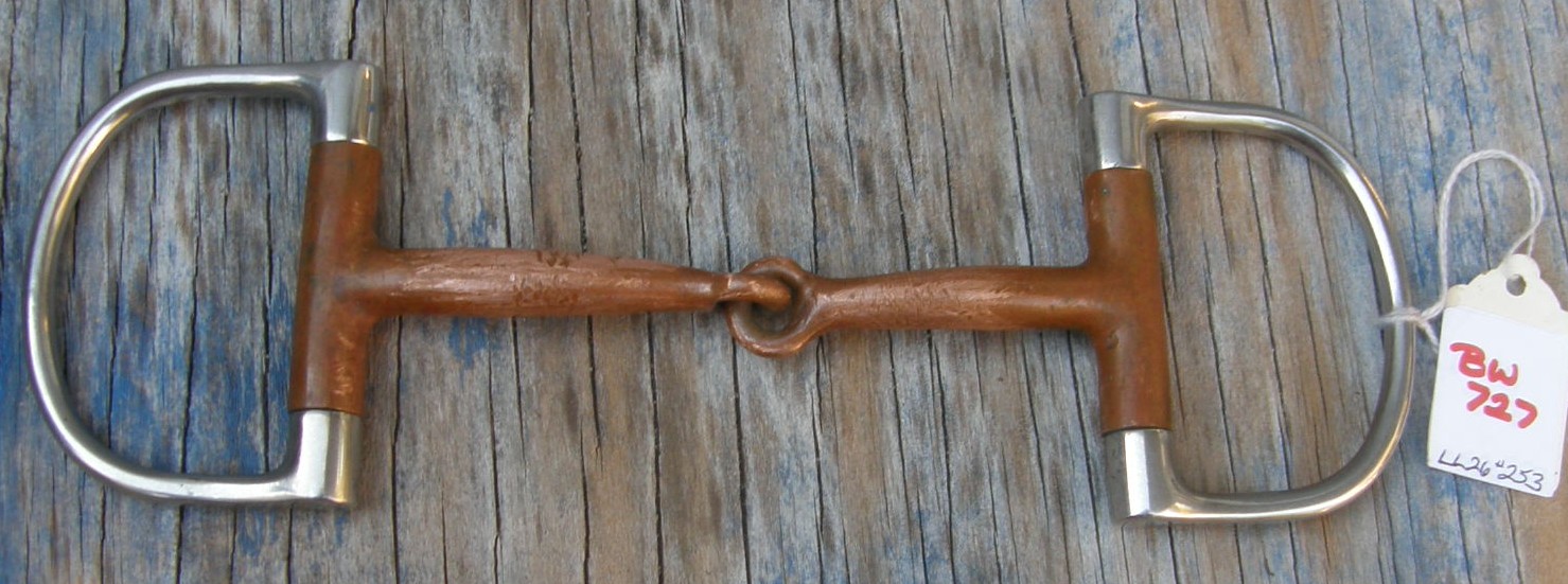 5" Copper D Ring Snaffle Bit Copper Dee Ring English Western Snaffle Bit